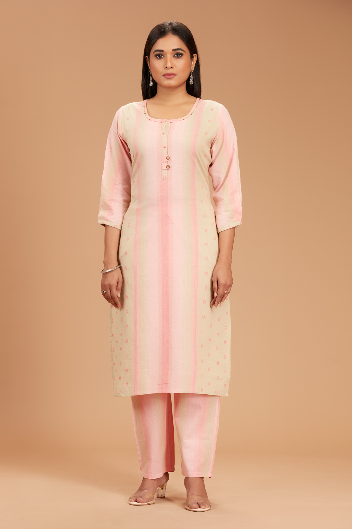 Pink Kurti With Pant